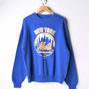 90S New York Mets Sweatshirt Style New York Baseball Crewneck Sw